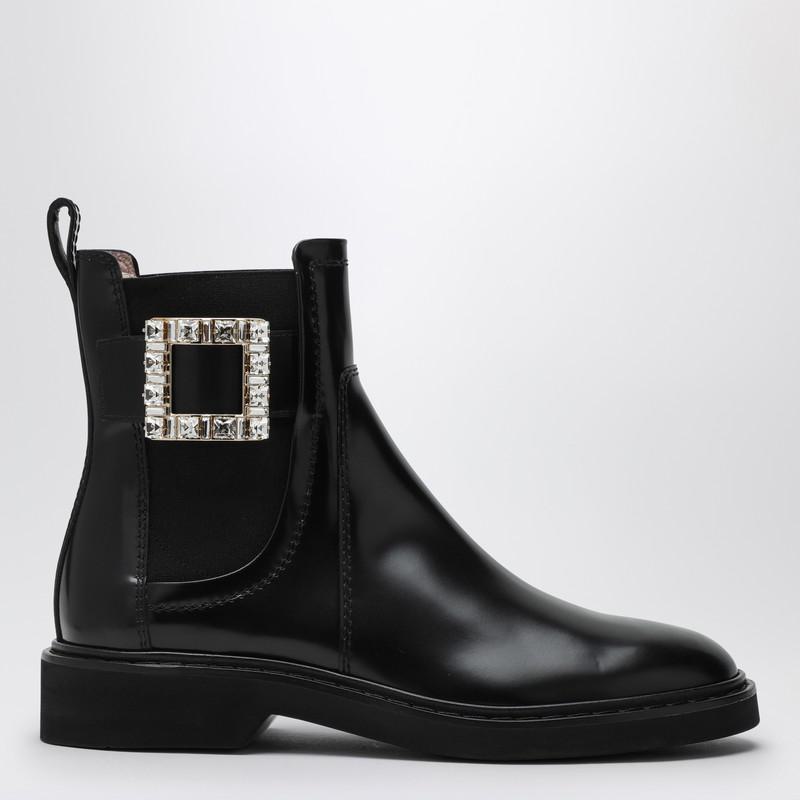 Shop Roger Vivier Viv Rangers Low Boots In Black