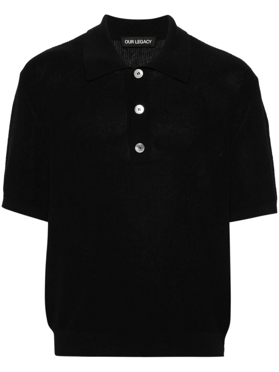 Shop Our Legacy Traditional Polo In Black