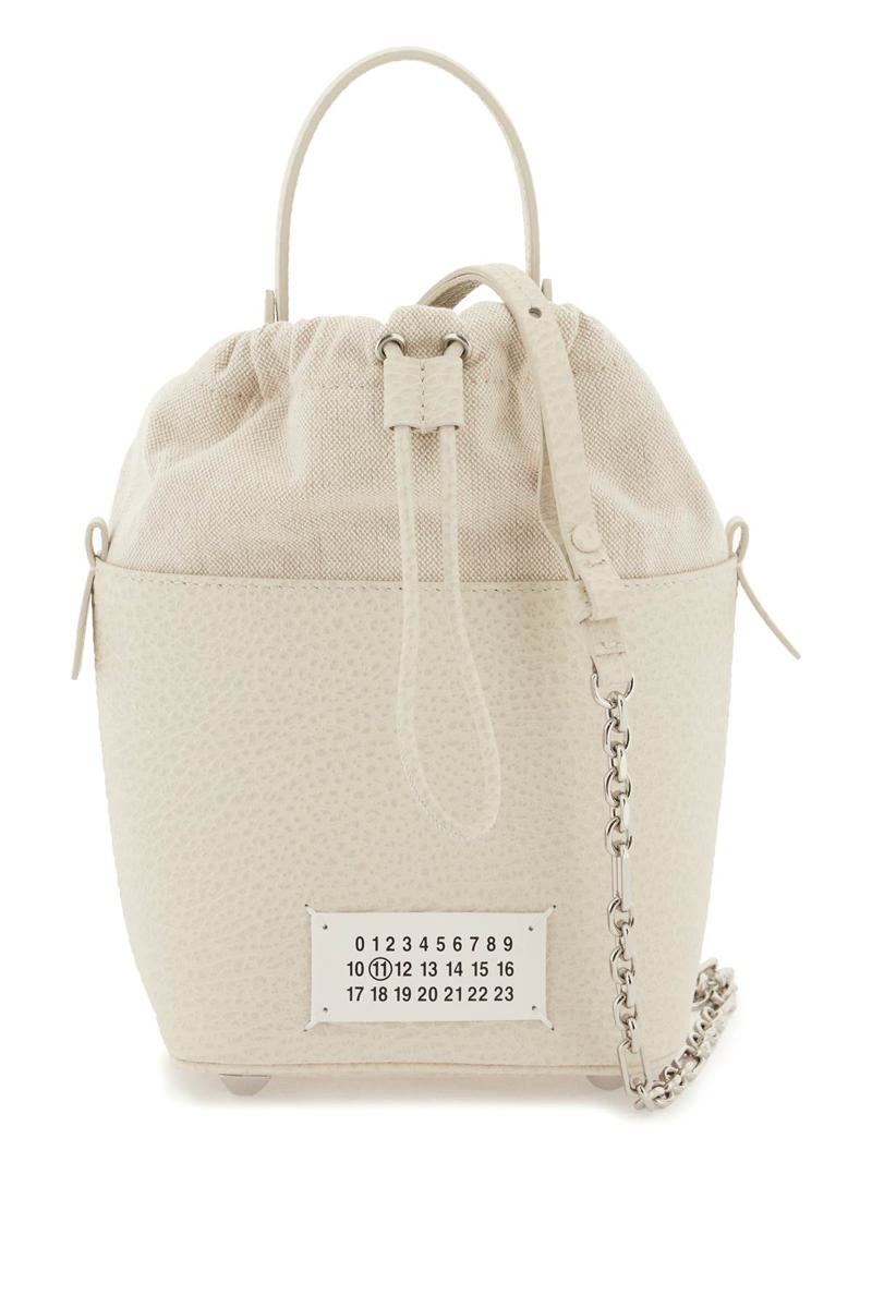 Shop Maison Margiela 5ac Bucket Bag In Bianco