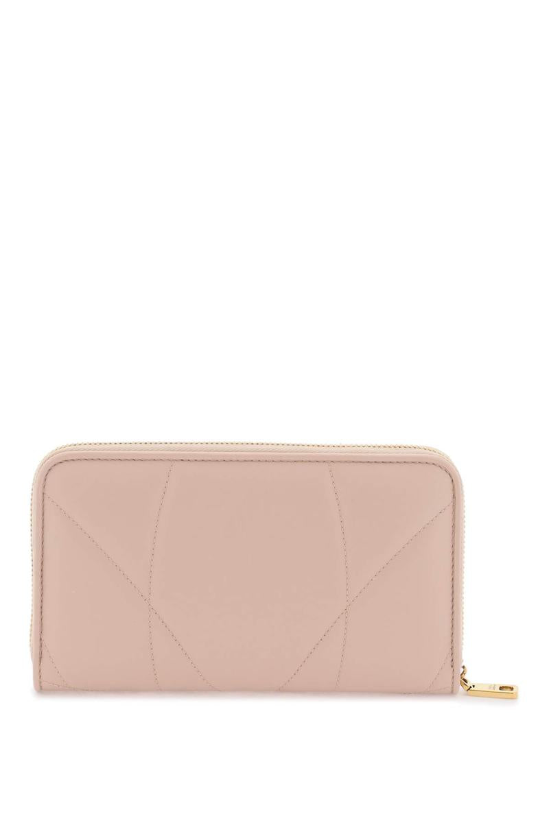 Shop Dolce & Gabbana Devotion Zip-around Wallet In Rosa