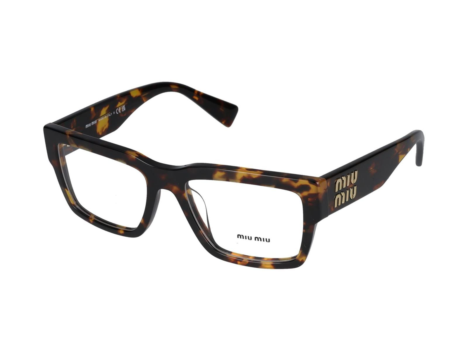 Shop Miu Miu Eyeglasses In Honey Tortoiseshell