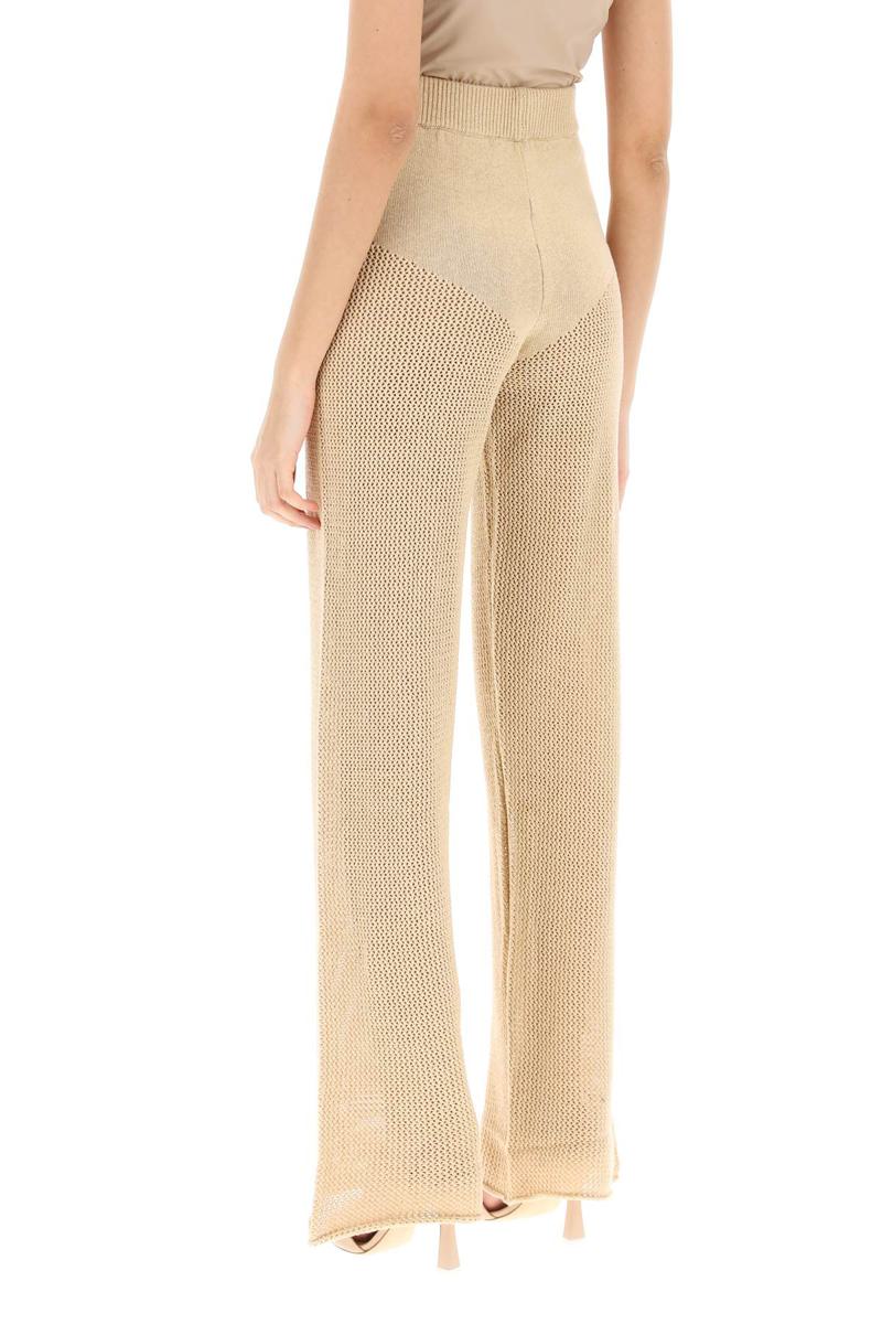 Shop Mvp Wardrobe 'cambria' Openwork Pants In Beige