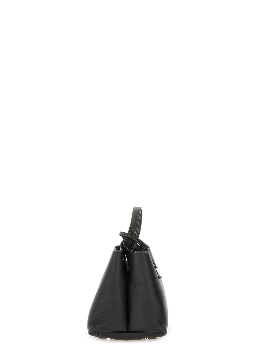 Tod's Micro Leather Bag In Black