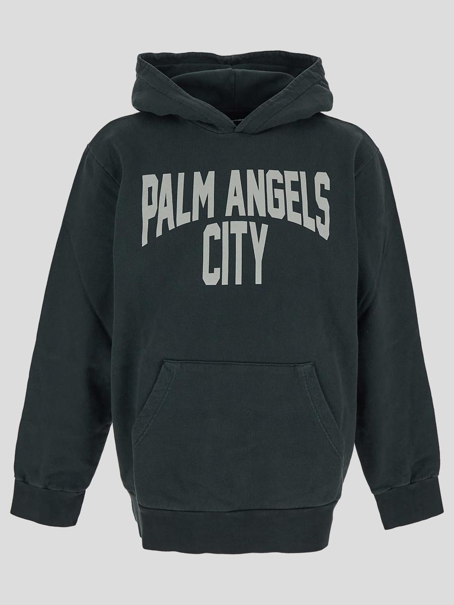 Shop Palm Angels Sweaters In Darkgrey