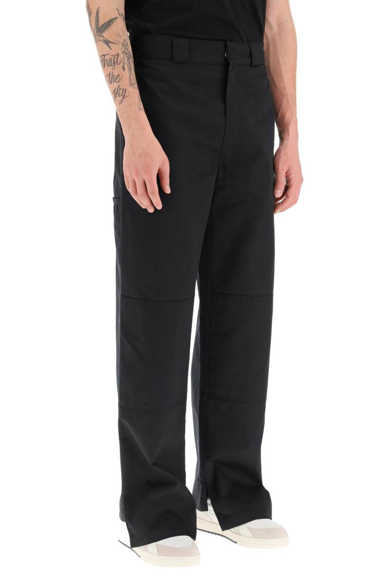 Shop Palm Angels Chino Pants In Nero
