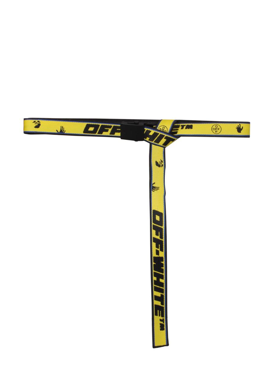 Off-white New Industrial Reversible Belt In Yellow