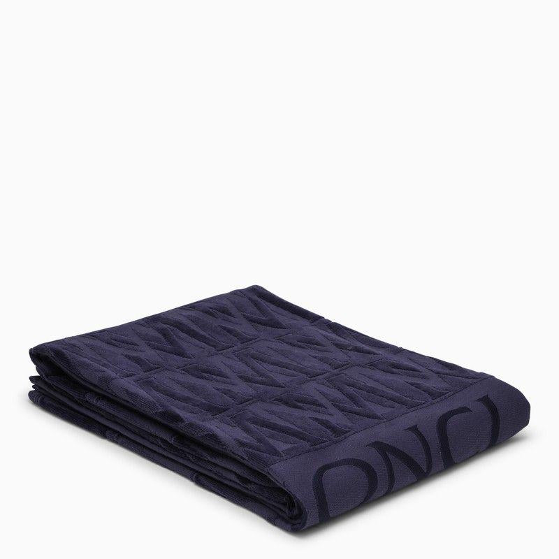 Shop Moncler Towels In Blue