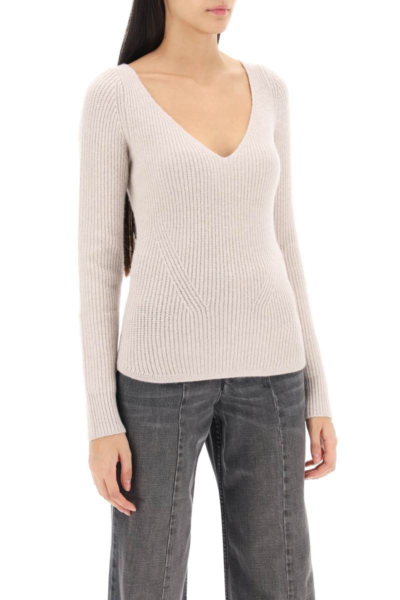 Shop Isabel Marant Bricelia Merino Wool And Cashmere Sweater In Beige