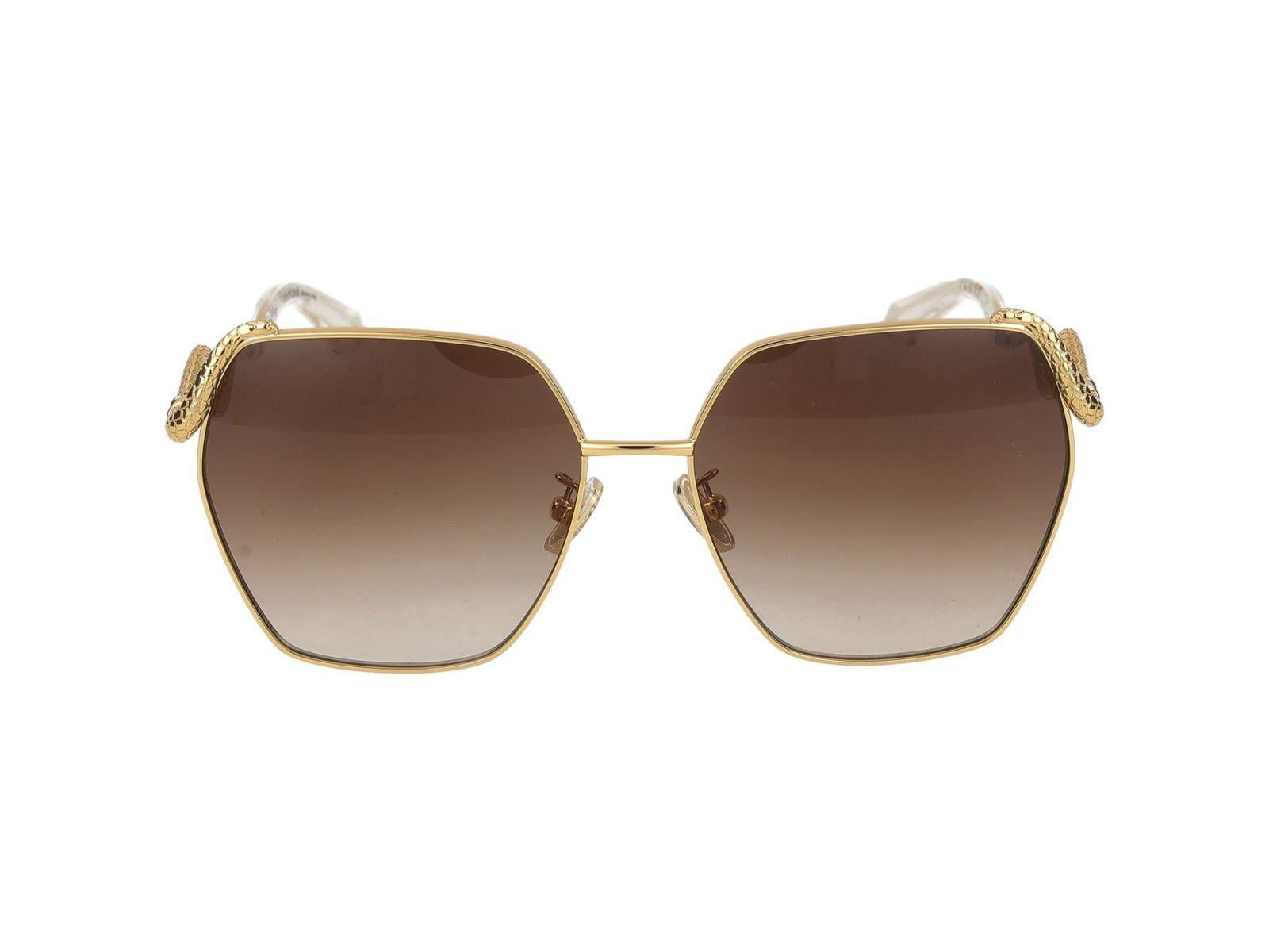 Shop Roberto Cavalli Sunglasses In Polished Yellow Gold