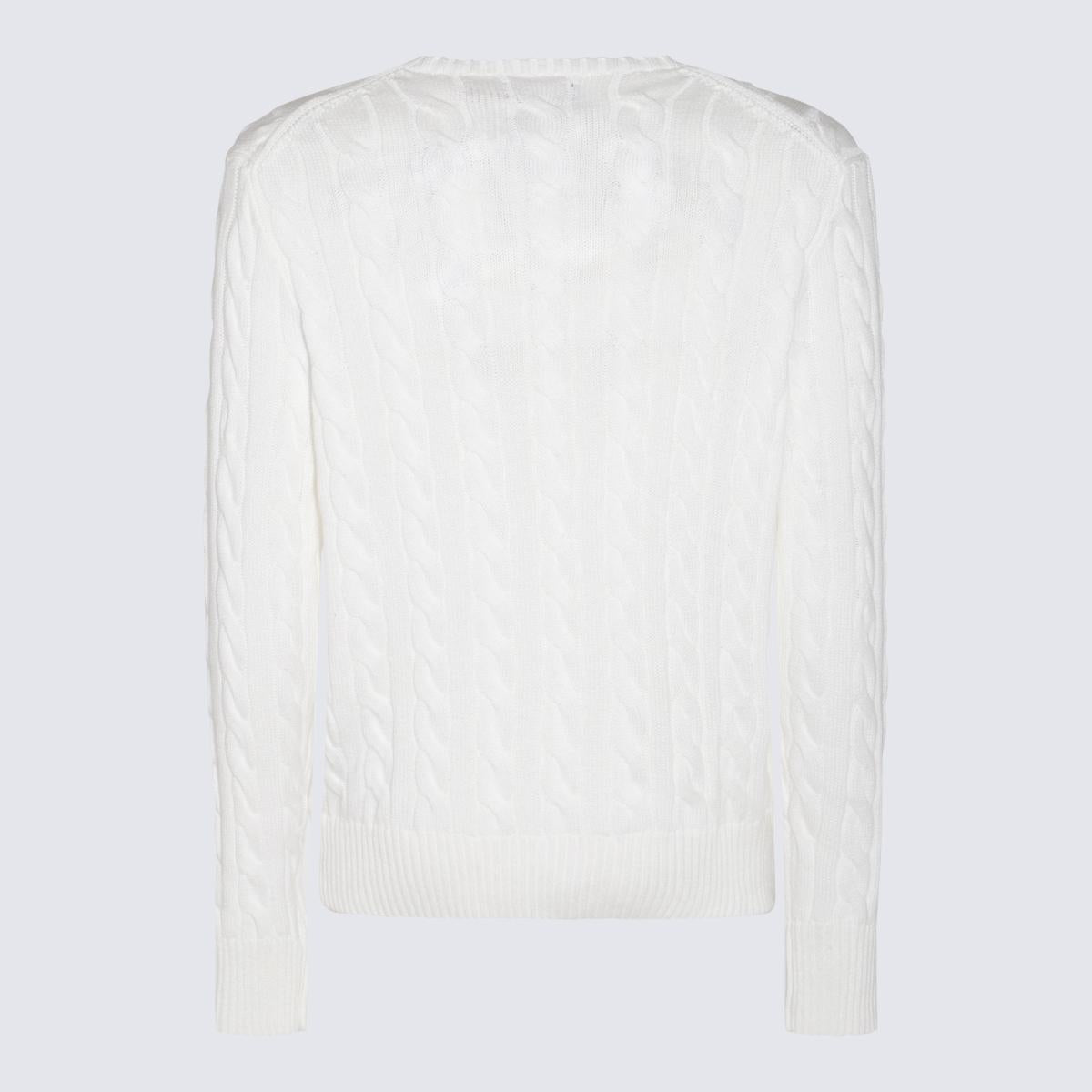 Shop Polo Ralph Lauren White Cotton Knitwear