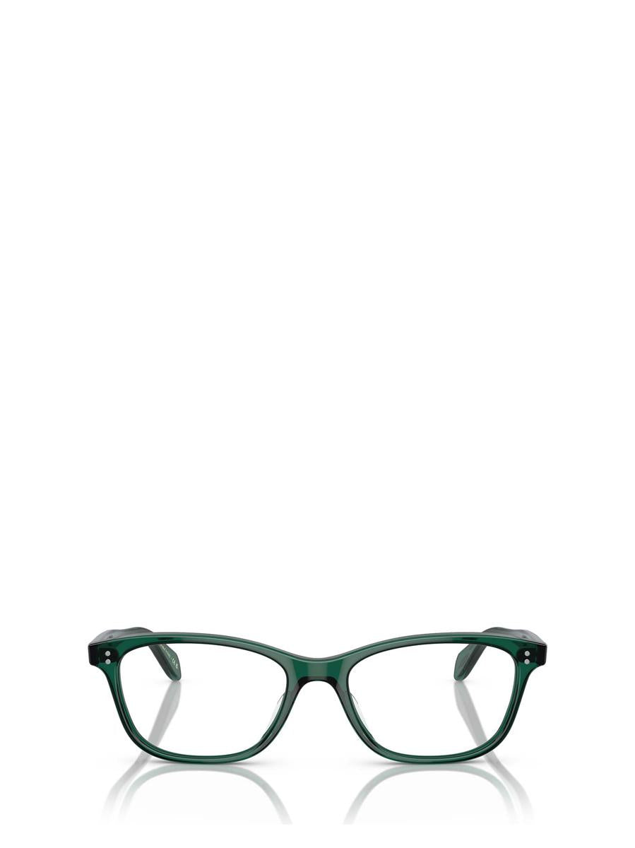 Shop Oliver Peoples Eyeglasses In Translucent Dark Teal