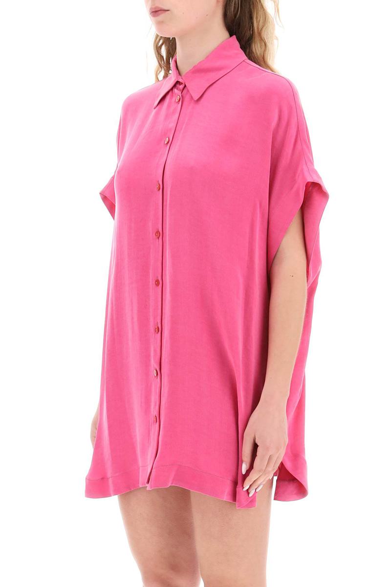 Shop Mvp Wardrobe 'santa Cruz' Short-sleeved Shirt In Fuxia