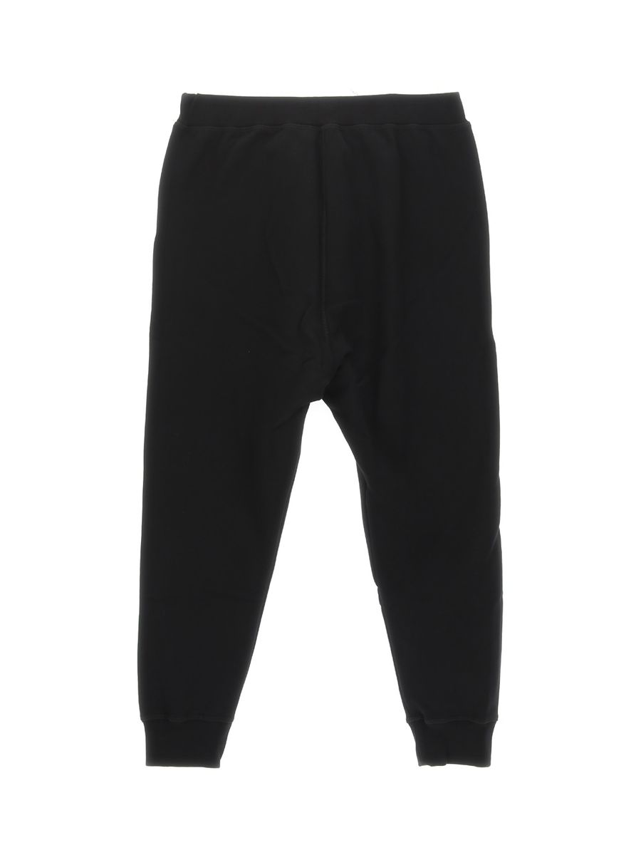 Shop Dsquared2 Dean Cotton Track-pants In Black