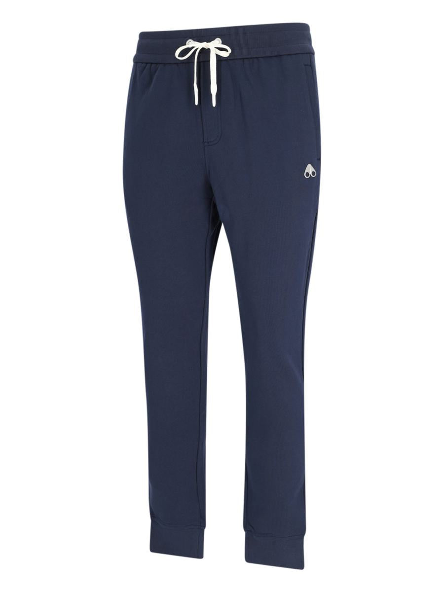 Shop Moose Knuckles Trousers In Blue