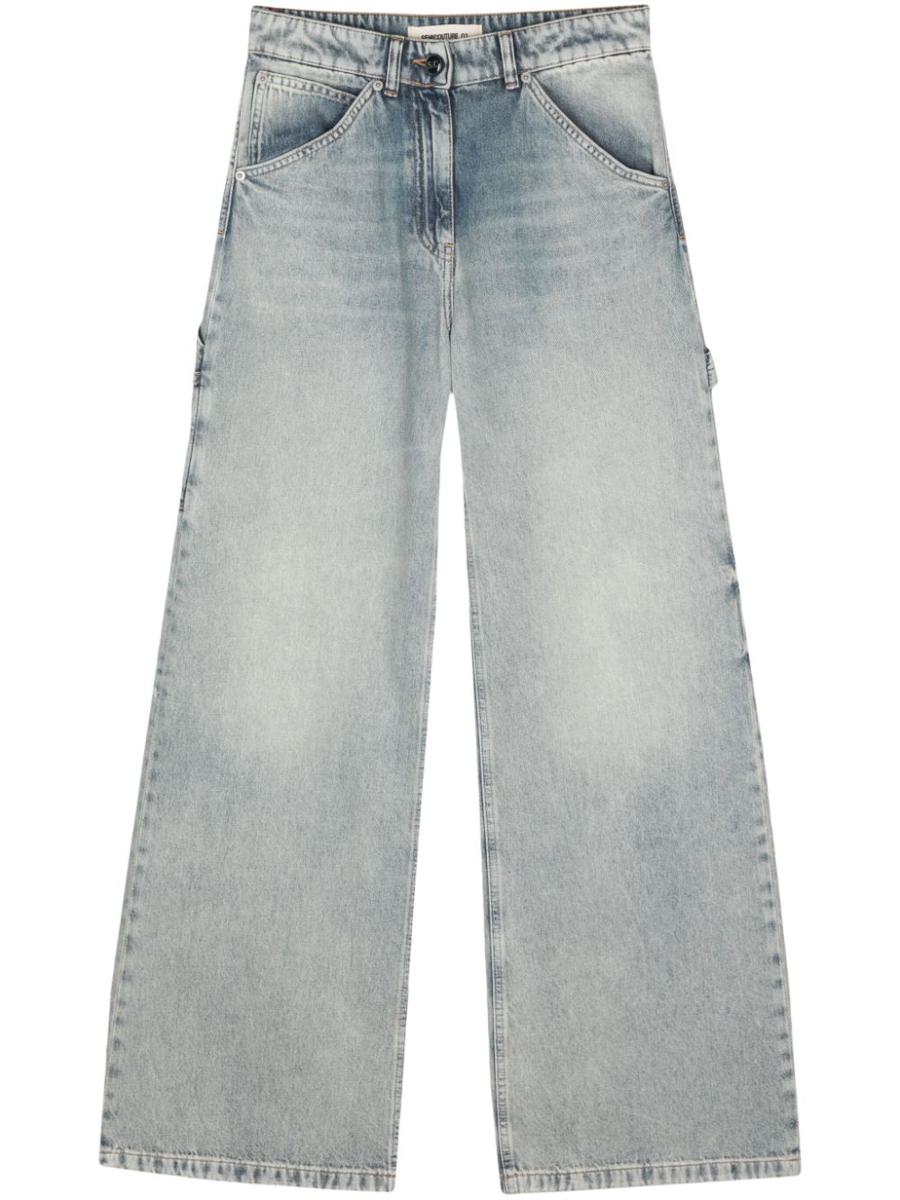 Shop Semicouture Rosalind Denim Jeans In Blue