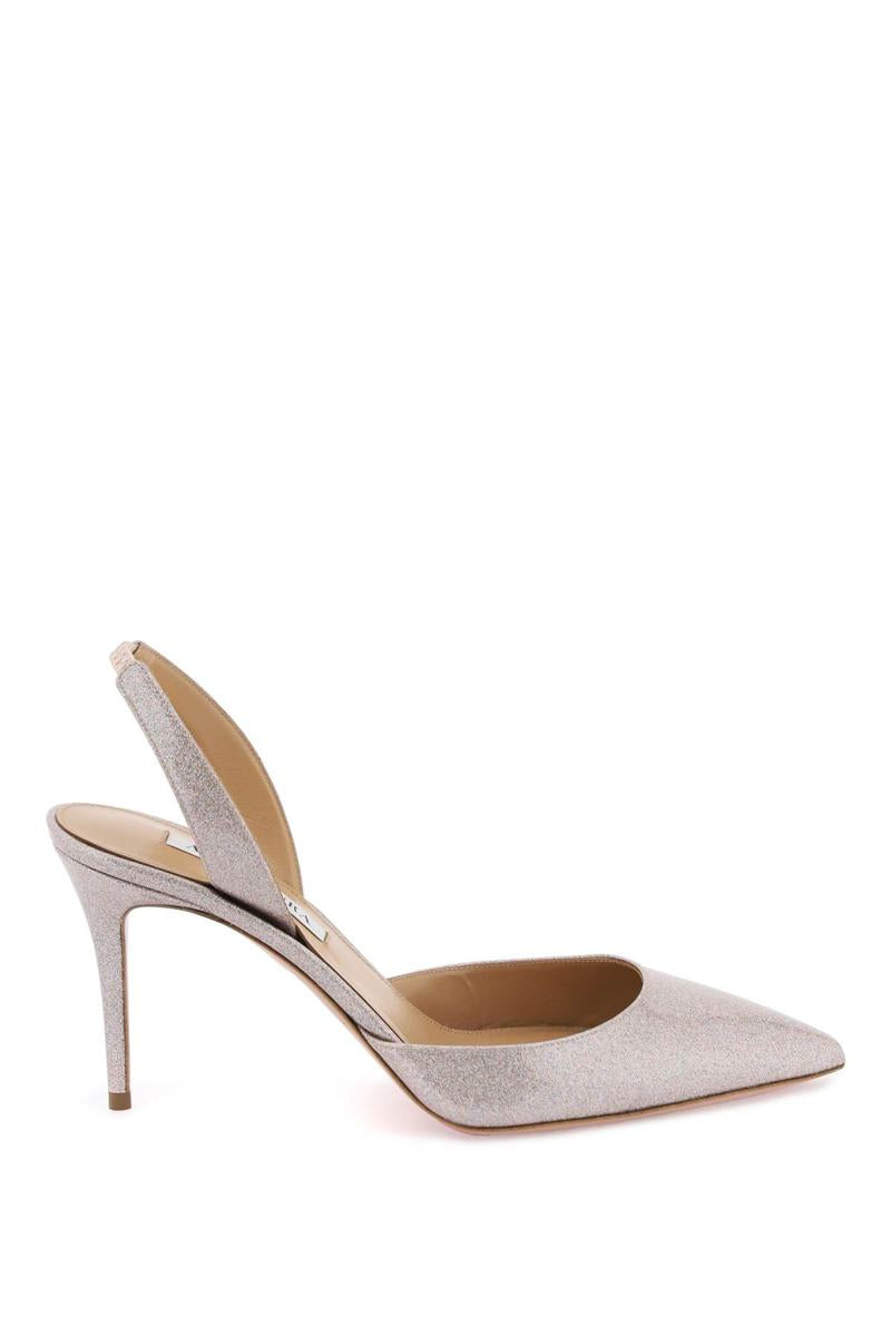 Shop Aquazzura 'so Nude' 85 Slingback Pumps In Rosa