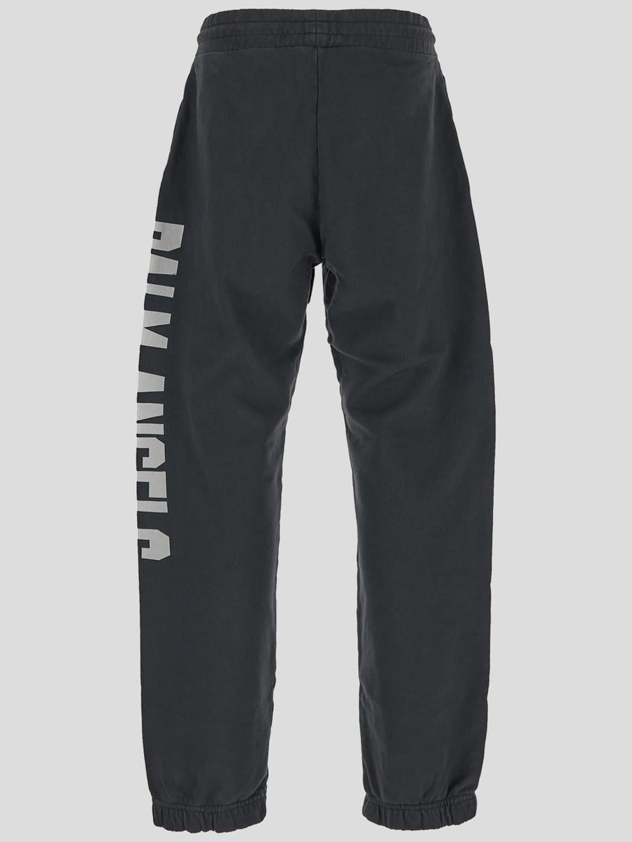 Shop Palm Angels Trousers In Darkgrey