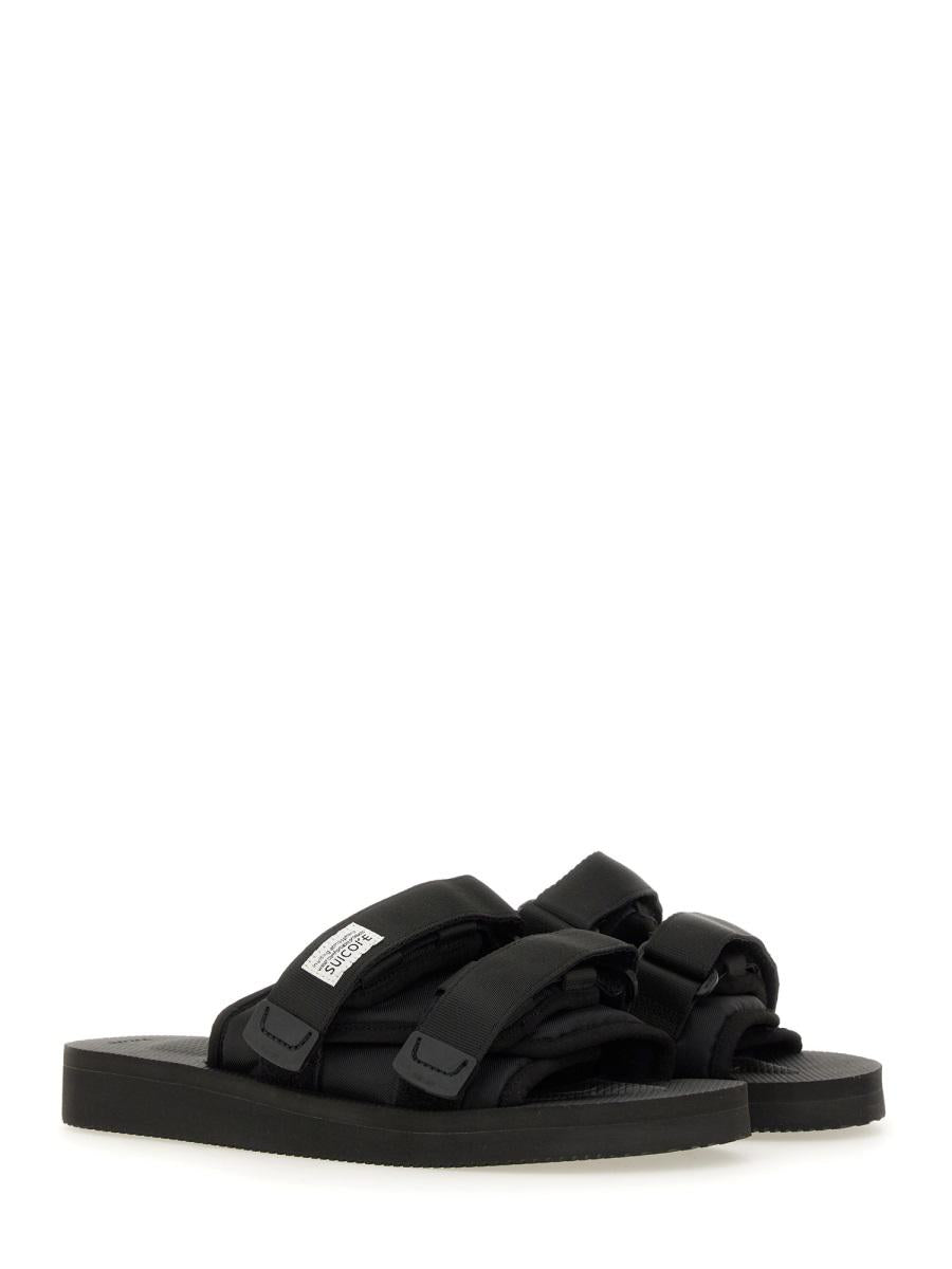 Shop Suicoke "moto Cab" Sandal Unisex In Black