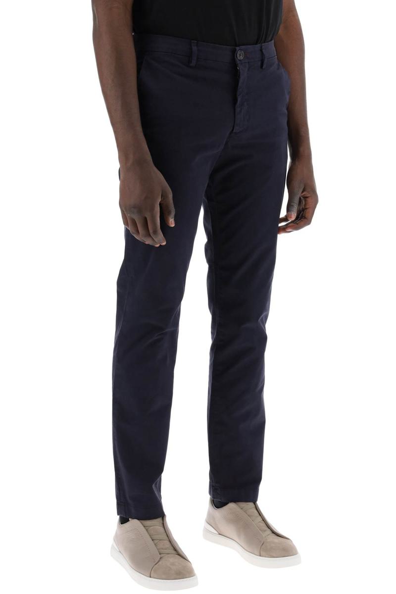 Shop Ps By Paul Smith Cotton Stretch Chino Pants For In Blu