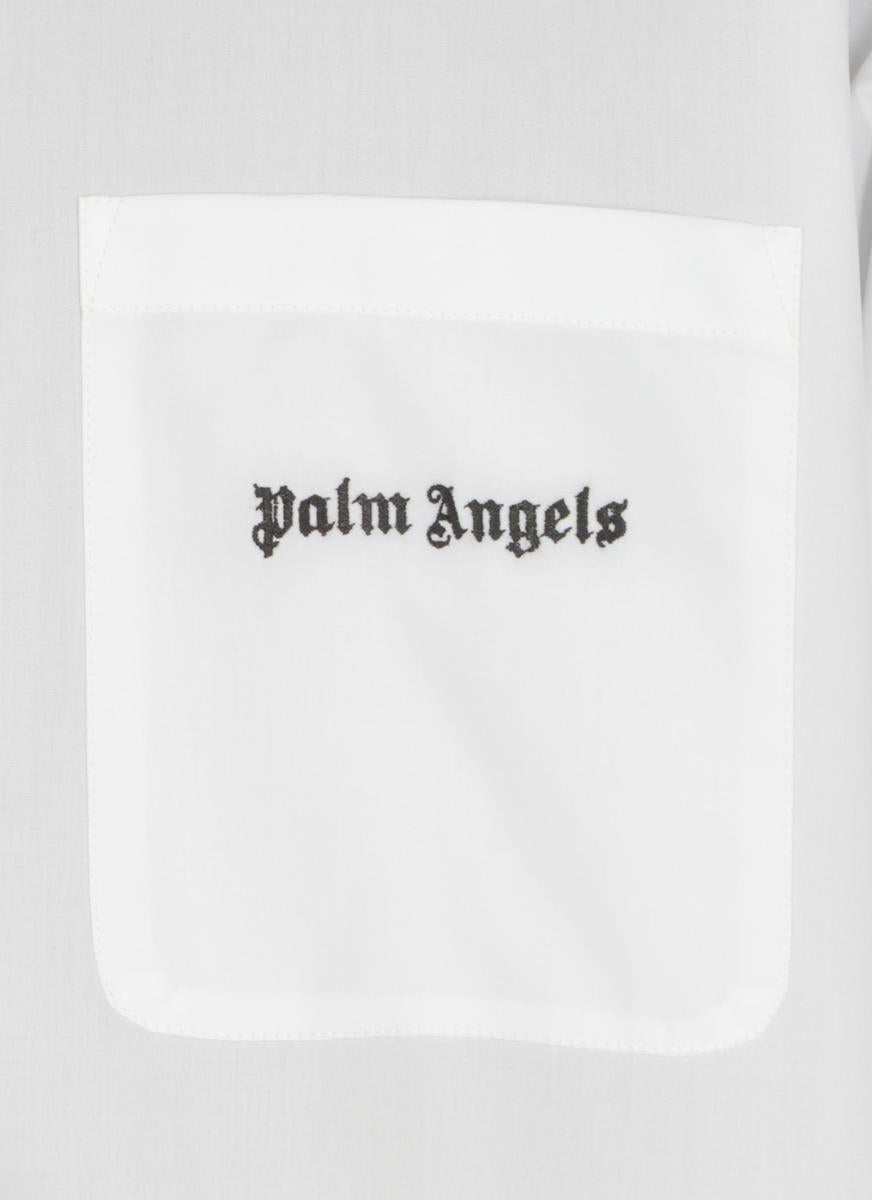Shop Palm Angels Shirts White