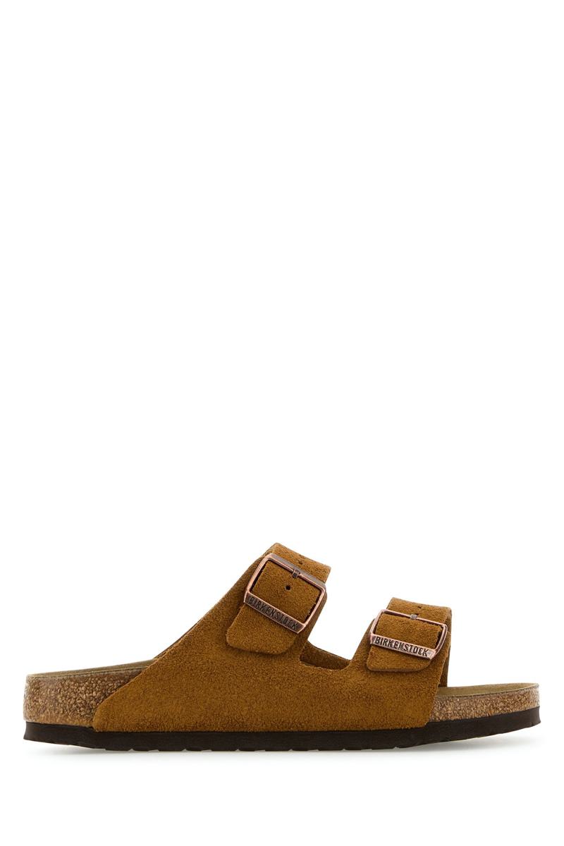 Shop Birkenstock Slippers In Mink