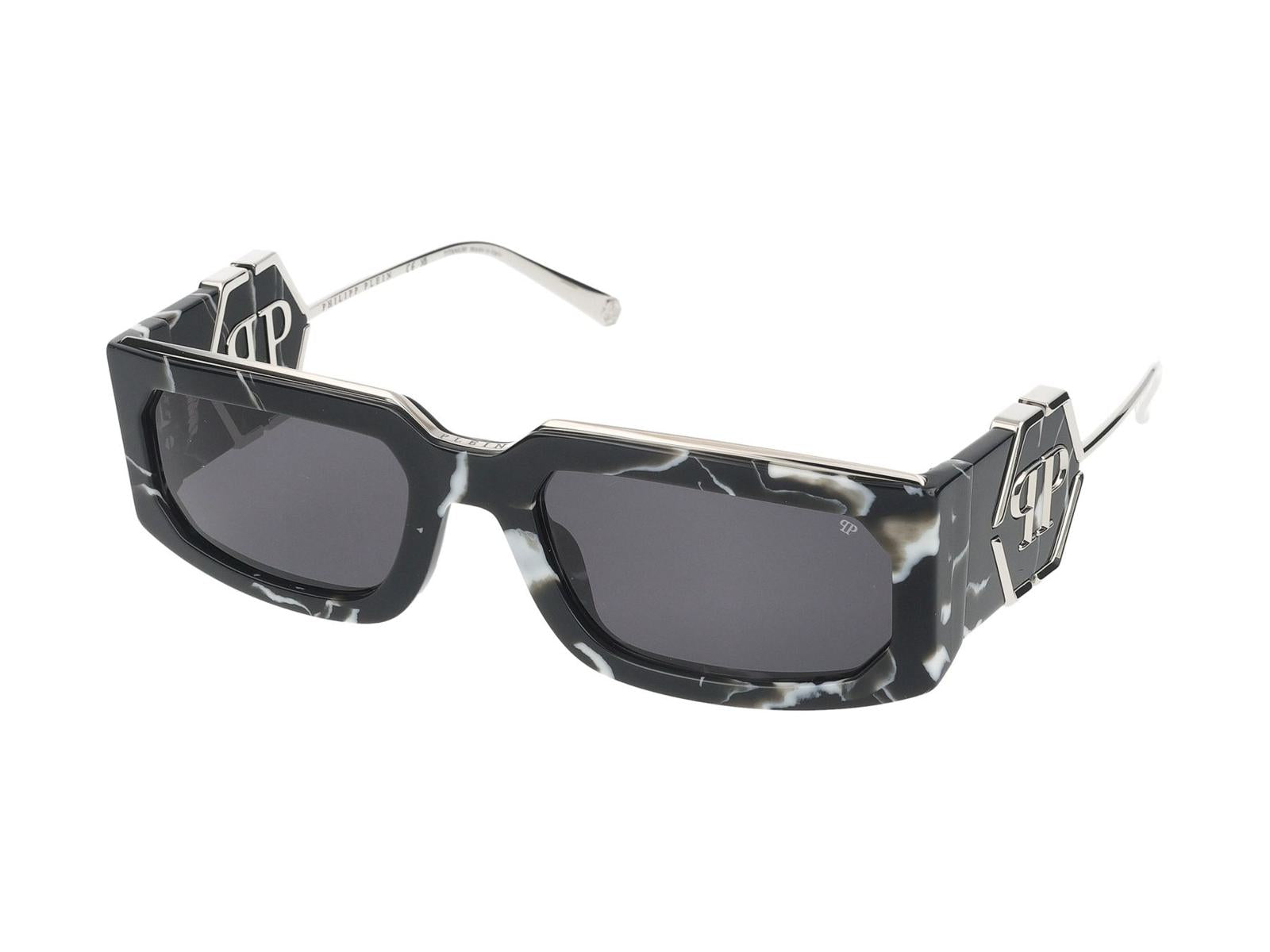 Shop Philipp Plein Sunglasses In Black Marbled