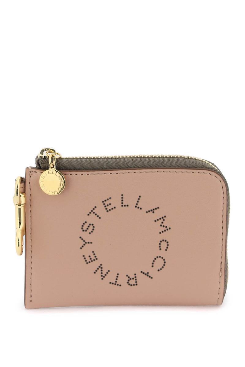 Shop Stella Mccartney Logo Card Holder In Rosa