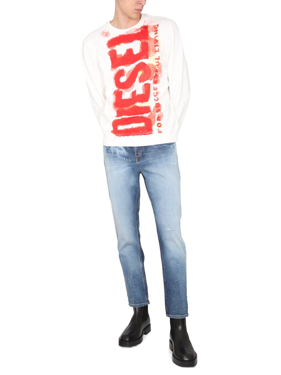 Shop Diesel Slim Fit Jeans In Denim