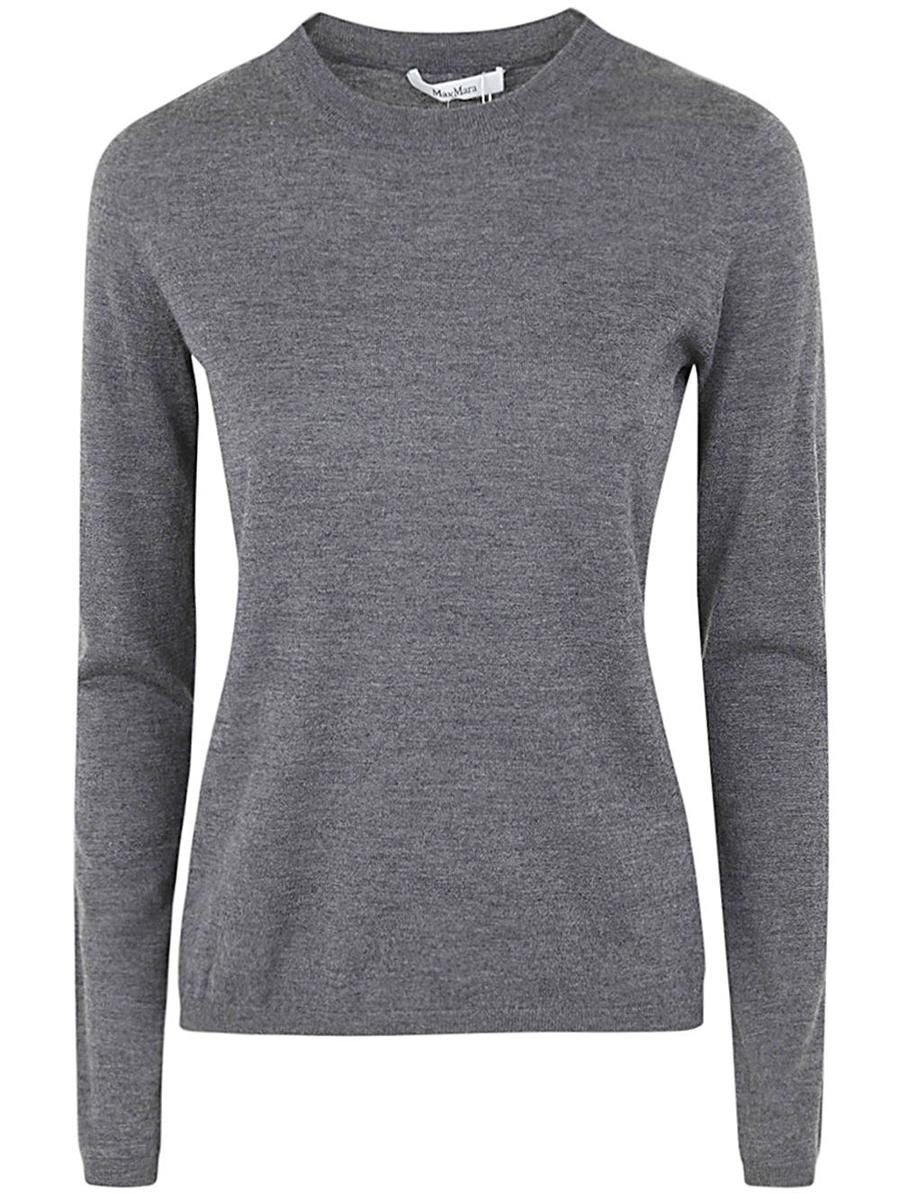 Shop Max Mara Casarsa Crew Neck Sweater Clothing In Grey