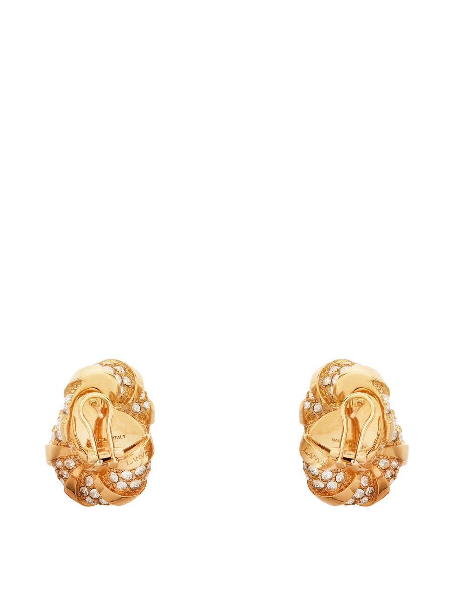 Shop Lanvin Earrings In Gold