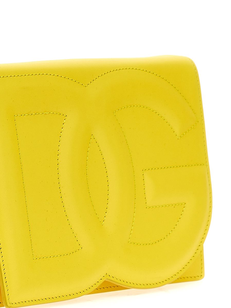 Shop Dolce & Gabbana Dg Logo Crossbody Bag In Yellow