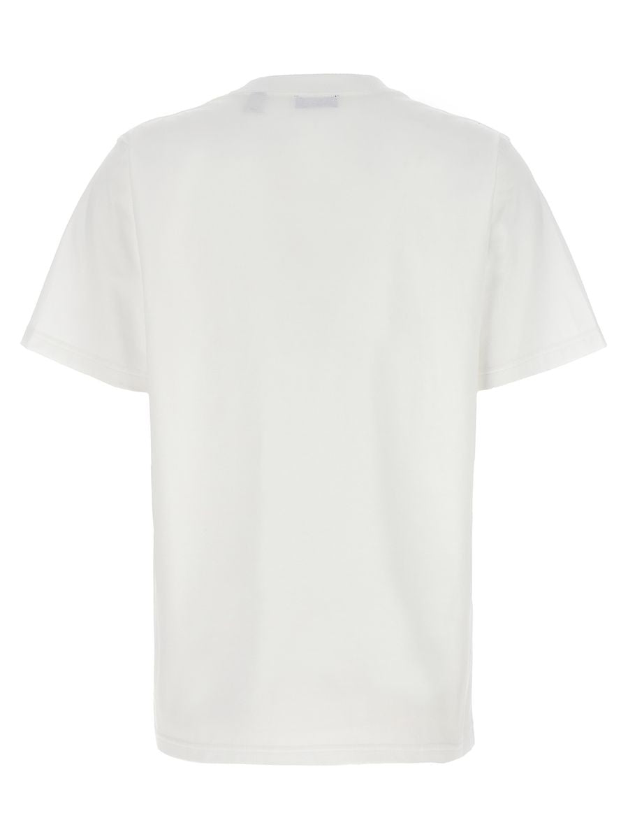 Shop Burberry 'margot' T-shirt In White/black