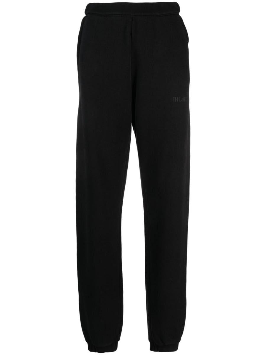 Shop Attico The  Cotton Sweatpants In Black