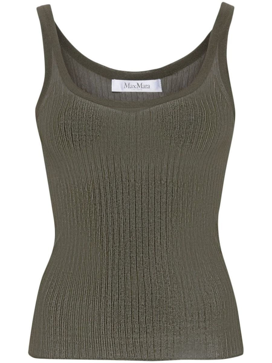 Shop Max Mara T-shirts And Polos In Green