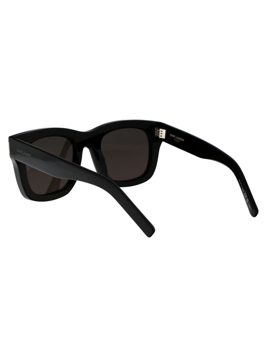 Shop Saint Laurent Sunglasses In 001 Black Black Black