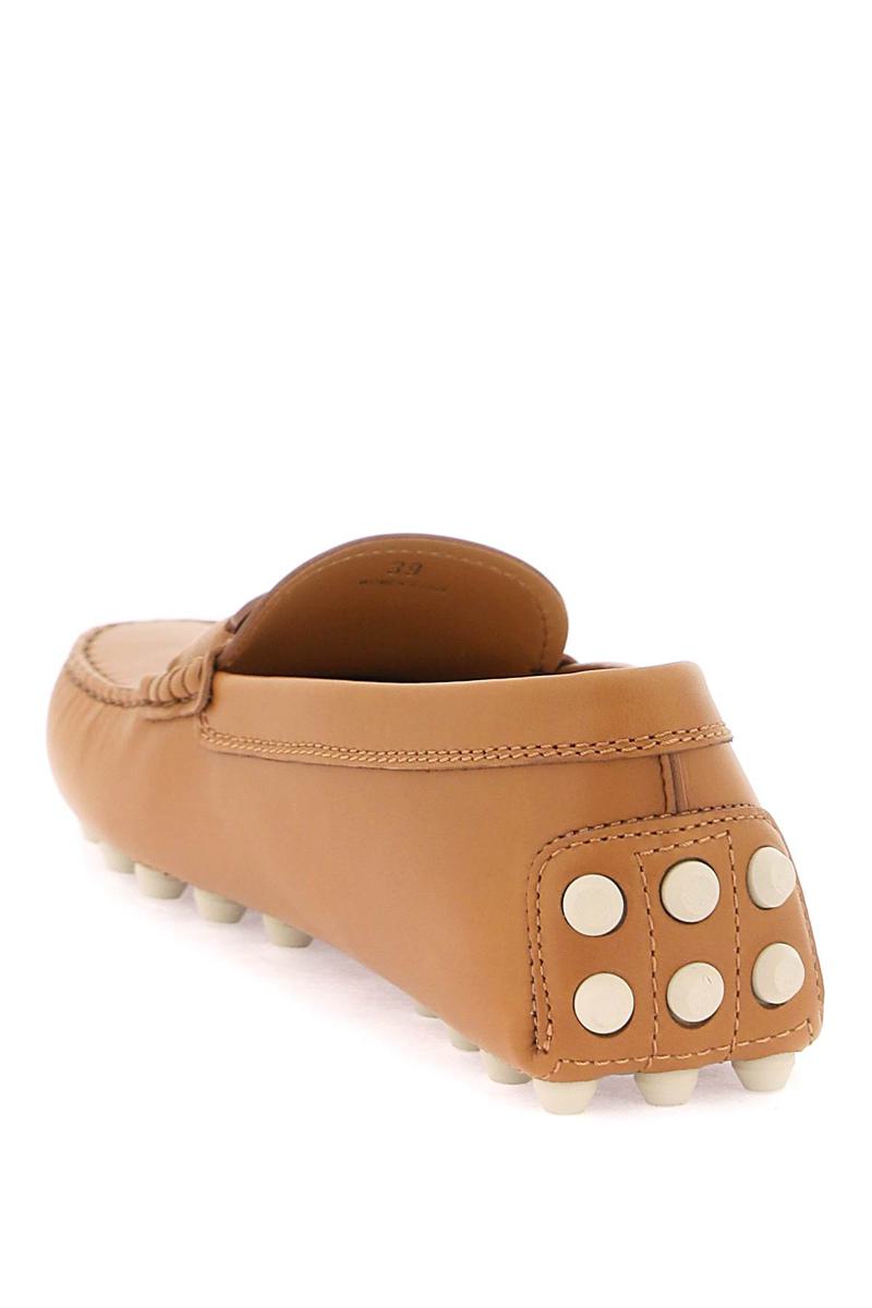 Shop Tod's Gommino Bubble Kate Loafers In Marrone