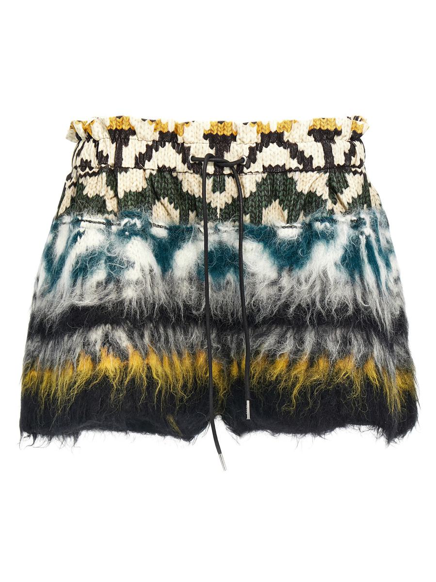 Shop Sacai Patterned Shorts In Multicolor