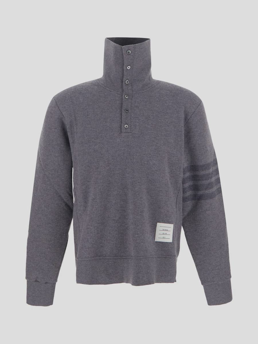 Shop Thom Browne Thome Pullover In Lightgrey