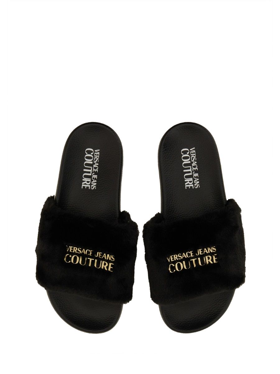 Shop Versace Jeans Couture Sandals In Black