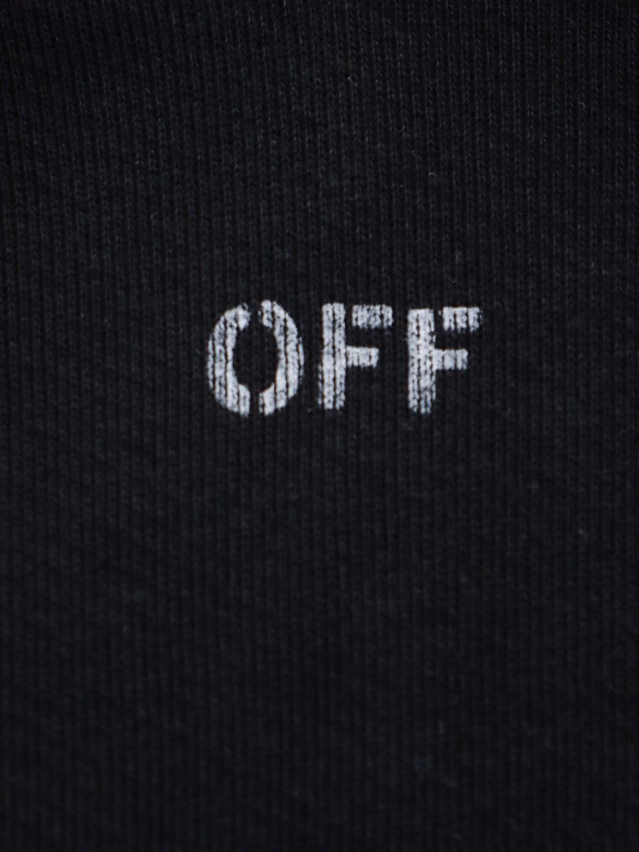 Shop Off-white Sweatshirt In Black&white