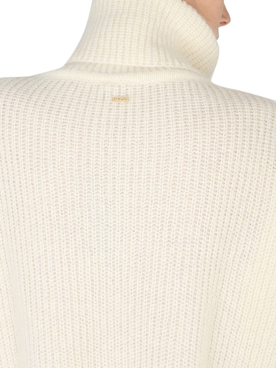 Shop Hugo Boss Boss Turtleneck Shirt In White