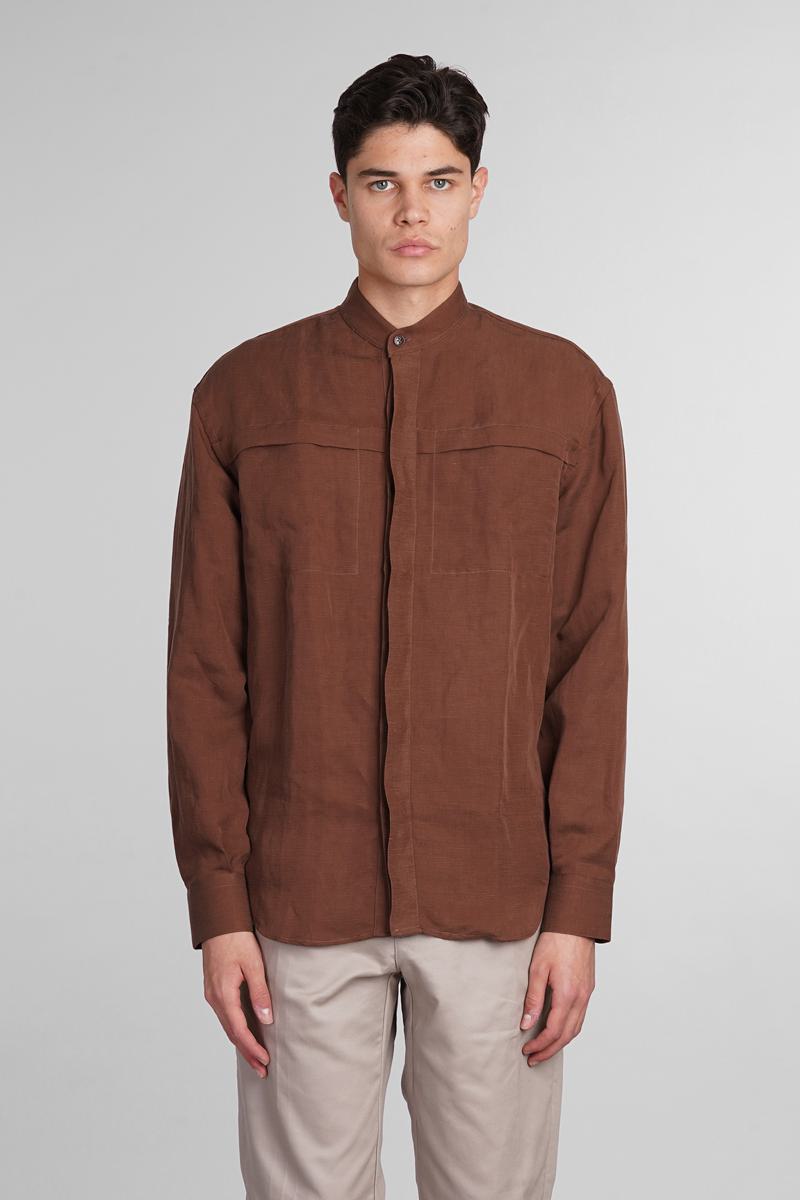 Shop Costumein Mattia Shirt In Brown