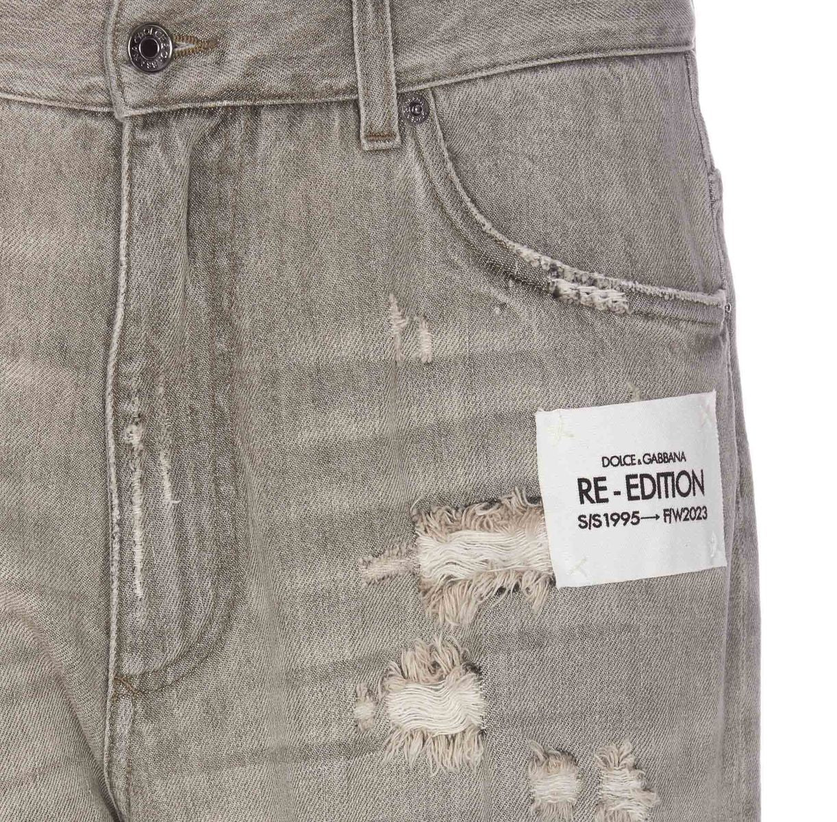 Shop Dolce & Gabbana Jeans In Grey