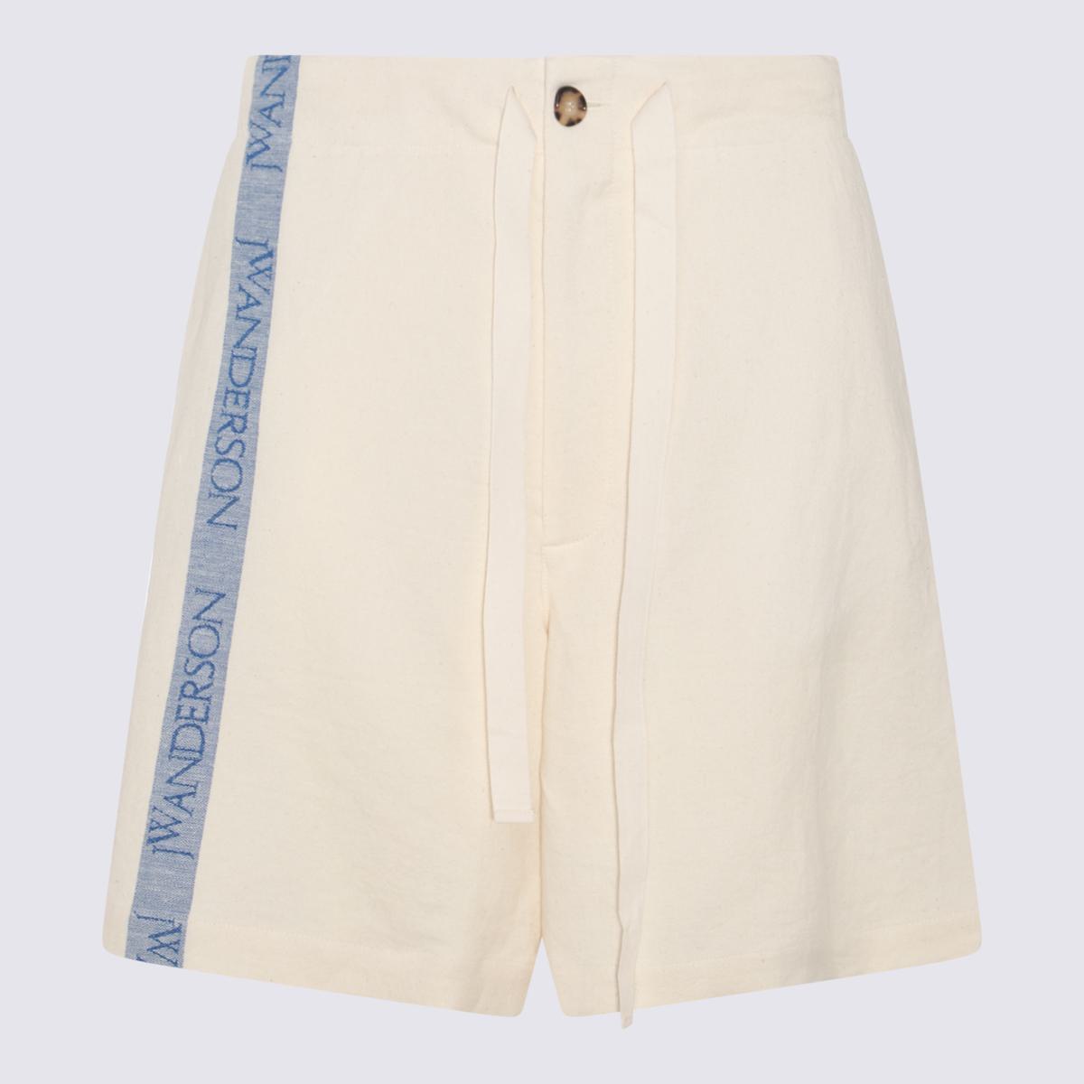 Jw Anderson J.w. Anderson White Cotton Short In Neutral