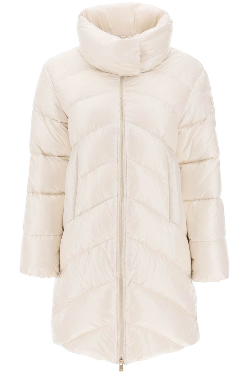 Shop Tatras Edela Midi Down Jacket In Bianco