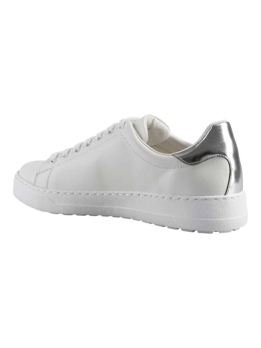 Shop Ferragamo Sneakers Number Shoes In White
