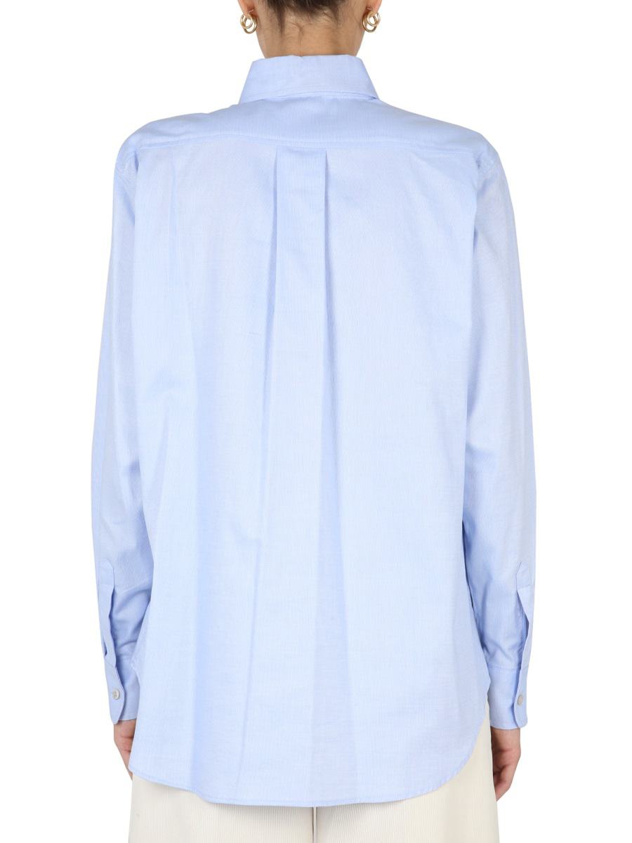 Shop Ballantyne Oxford Shirt In Azure