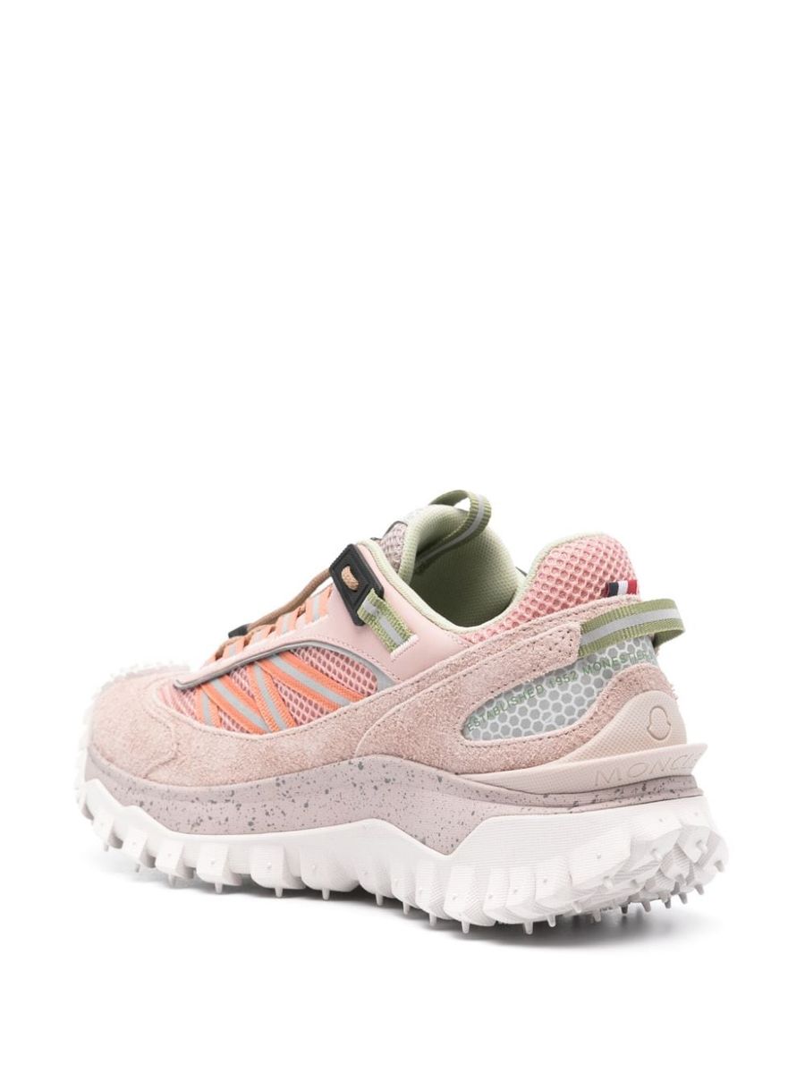 Shop Moncler Trailgrip Fabric Low-top Sneakers In Pink