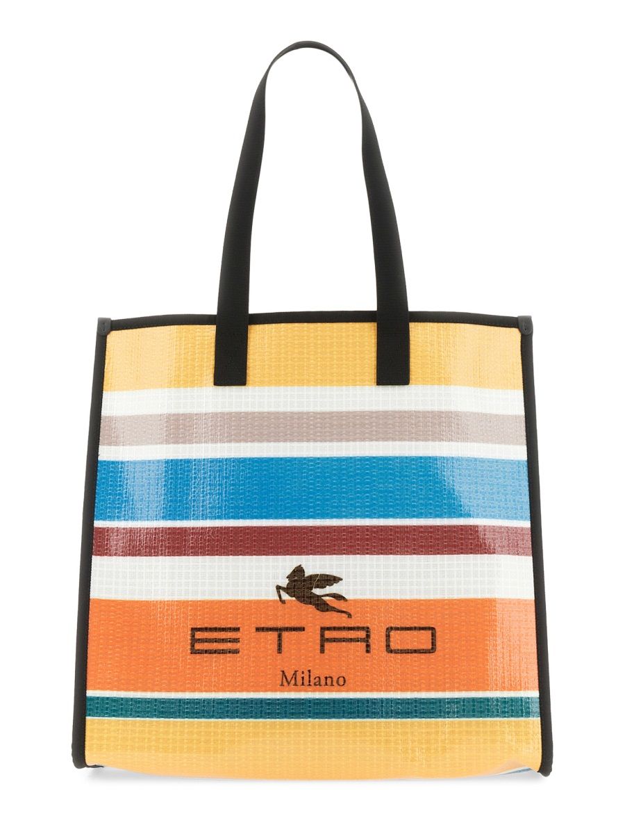 Etro Spice Glass Shopper Bag In Multicolour