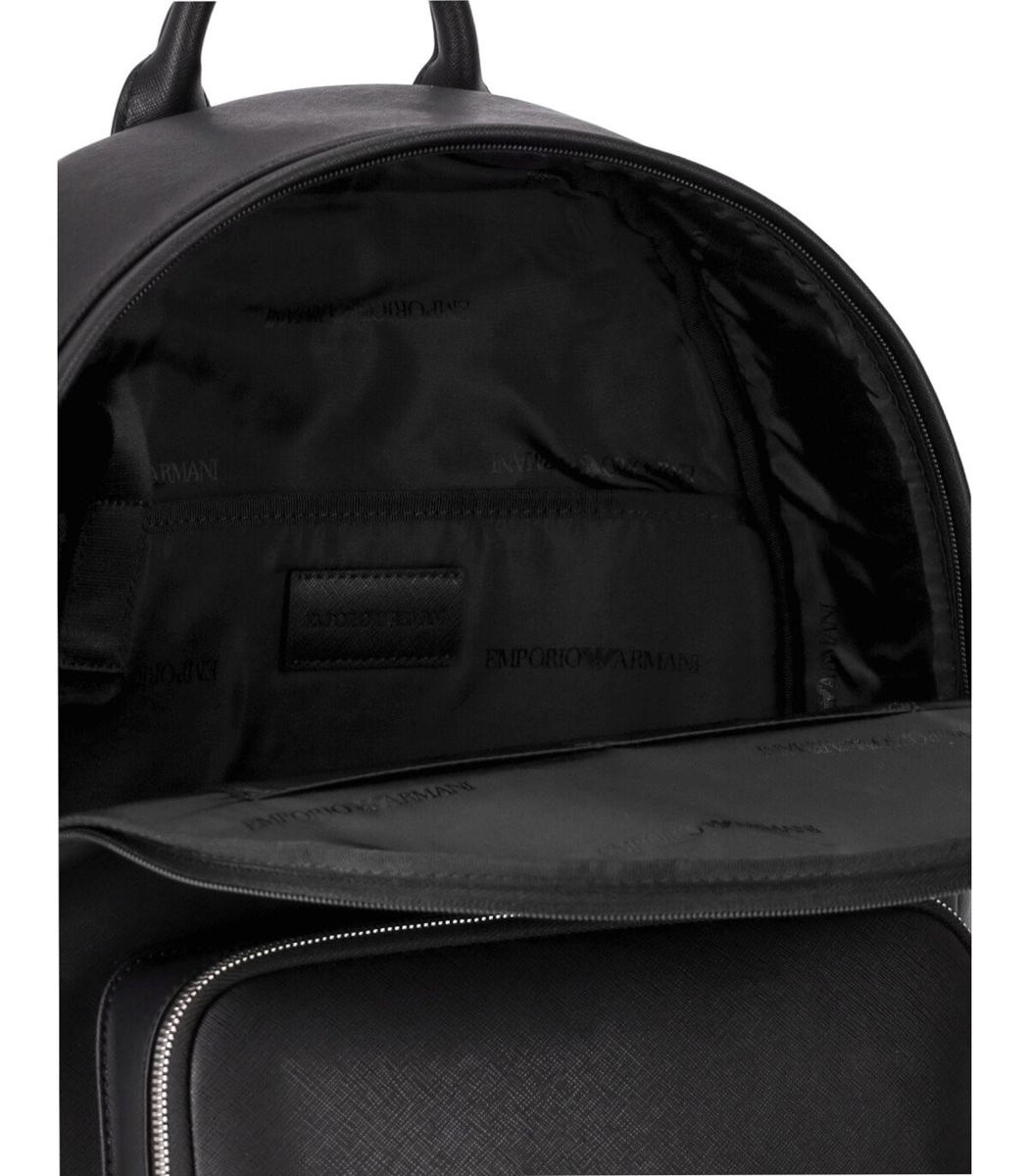 Shop Emporio Armani Black Backpack
